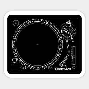 90s Technics Turntable Sticker